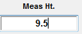 2. Measured Ht.