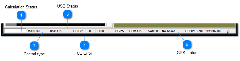 Machine Control Status Bar