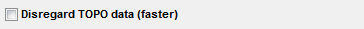 2. Disregard TOPO data check